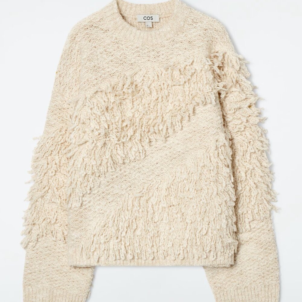 New with Tags - COS Textured Knit Wool Sweater